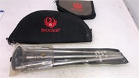 2 Ruger handgun Cases, Cutter Cleaning Rod