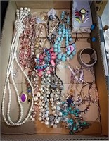Costume jewelry, necklaces, bracelets, some