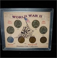 World war II obsolete coin collection including