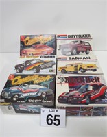 6 Vintage Car Models - Unassembled