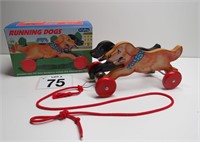 Schylling Running Dogs Pull Toy