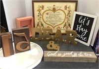 Assorted Home Decor and signs