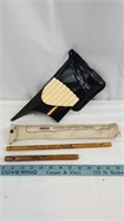 Angel brand Pan flute with case and recorder.