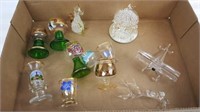 Assorted glass miniatures.