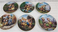6 Hummel collector plates from 1990.