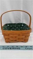 6 in Square Longaberger basket with handle.