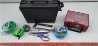 2 small tool boxes and contents.