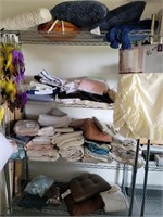 selection of curtains & throw pillows