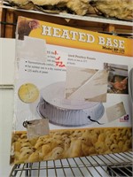 heated base for poultry feed, new