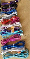 Type C charge cables, assorted colors