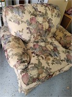 floral oversized side chair