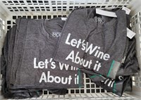 wine themed tshirts.  sized Medium