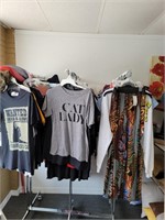 large selection of new clothing