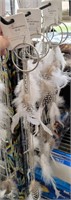 white feather earrings