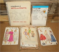 Sewing Patterns & Arts/Crafts Handbook Lot