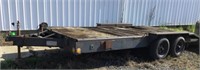14ft X 3ft Dove Tail Equipment Trailer 78in Wide