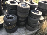 Large Assortment Of 15x6.00x6 Tires And Rims 30