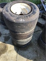 Four Golf Cart Tires And Rims 18x8.5x8in 4 Bolt