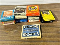 8 track tapes & movie