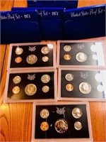 set of 5 1971 Uncirculated U.S. Coins proof sets