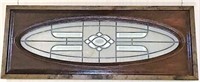 Leaded Glass Panel in Wood