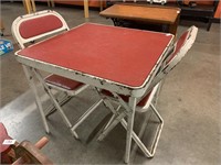 VINTAGE CHILDS TABLE AND CHAIRS