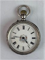 Sterling Silver English Pocket Watch