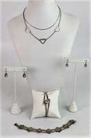 Sterling Silver Necklaces, Bracelets & Earrings