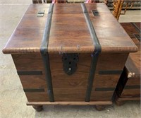 Medieval Inspired Storage Chest with Hinged Top