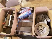 SAND PAPER AND OTHER BOX LOTS