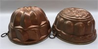 Two Vintage Copper Molds