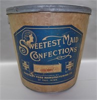 Sweetest Maid Confections Bucket: 12 1/4" Tall