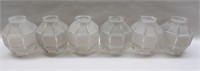 Lot of (6) 5" Glass Lamp Shades