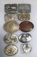 Flat of 10 assorted buckles