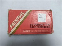 Full box of Federal 30-06 center fire rifle