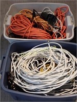 Bin of Electrical Cords and Coaxial