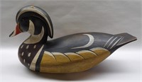 Signed Painted Duck Decoy