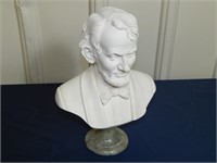 12" Sculpure of Abraham Lincoln on marble base