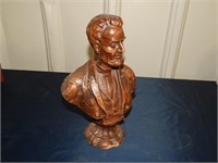 Lincoln Wood Bust by Syroco Wood Products