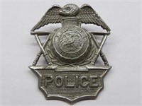 Vintage Illinois Police Cap Badge