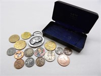 Small Group of Coins & Tokens
