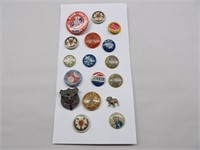 Small Group of Pinback Buttons