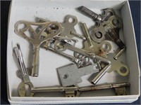 Small box of Clock & Skeleton Keys