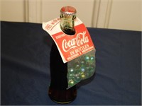 Coke Classic bottle with Coca Cola Marbles