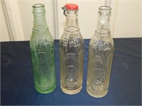 3 Big Chief Soda Bottles OTTAWA KS
