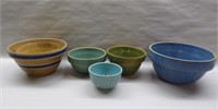 6 Stoneware Bowls