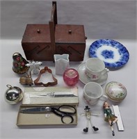 Lot of Misc.: Sewing Box, Rosenthal, Music Box