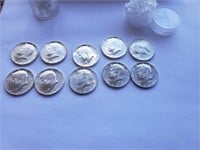 USA 1964 J.kennedy 10 silver coins 1/2$  BU