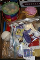 FLAT BOX OF ASSORTED CHILDREN ITEMS