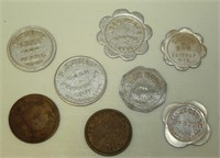 Assorted Lot of Trade Tokens